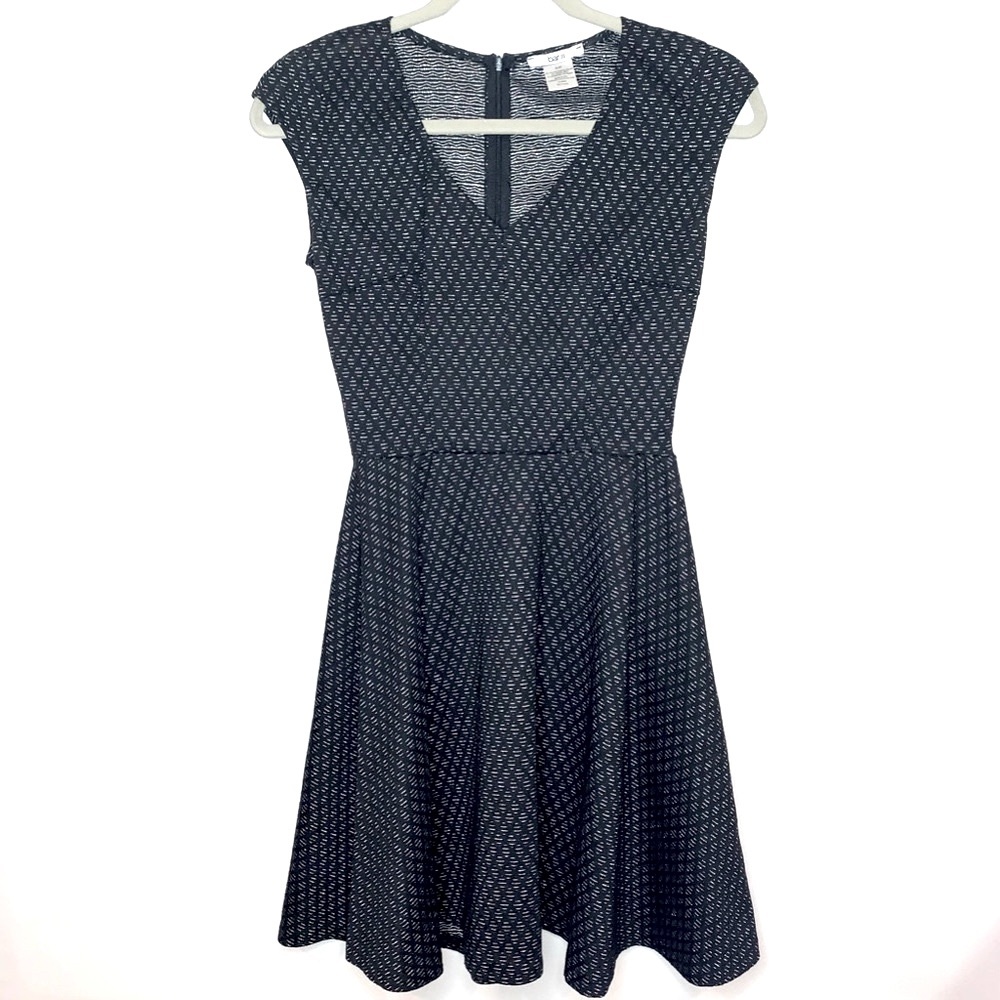 BAR III Sparkly Fit & Flare Little Black Dress